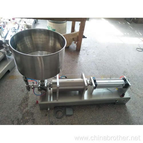 Pneumatic Paste jam cream bottle Filling Machine